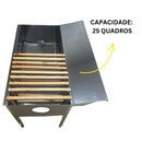 Mesa Desoperculadora 25 Quadros com Aba - Inox 430
