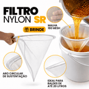 Kit Colheita SR - Peneira Dupla Inox + 2 Garfos + Filtro Coador
