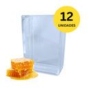 12 Cubos Acrílicos - Embalagem para Favo de Mel