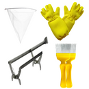 Kit Manejo - 2 Garfos + 1 Par Luva SR CROSS + 1 Saca Quadros + 1 Filtro Coador