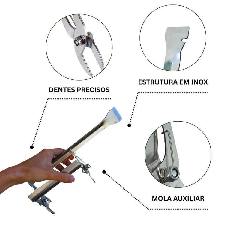 Saca Quadros com Formão + 2 Garfos Desoperculadores