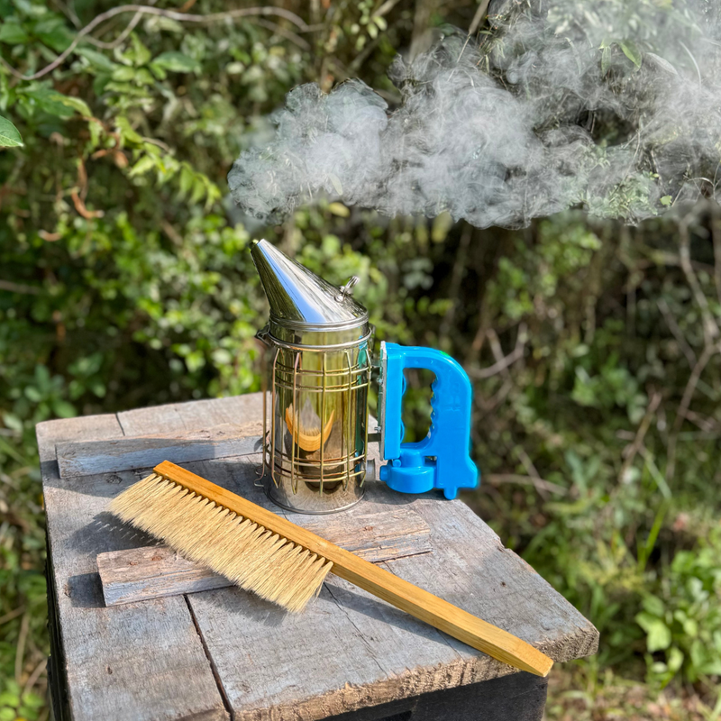 Fumigador Elétrico + Vassoura Apícola