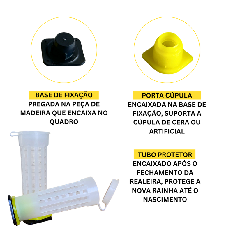 Gaiola Tubo - 50 Unidades