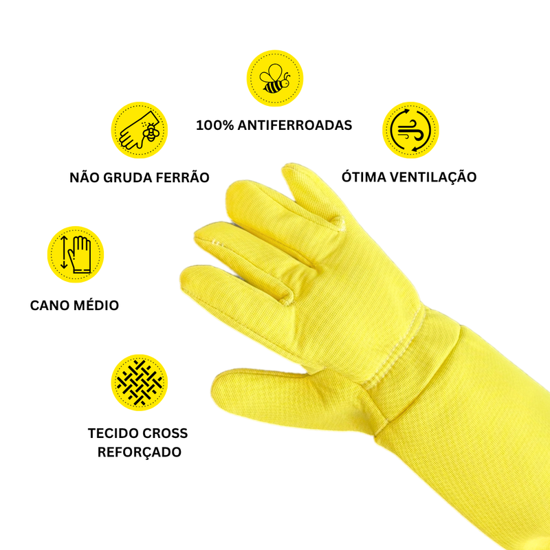 Luva SR CROSS Apicultura - 100% Antiferroadas