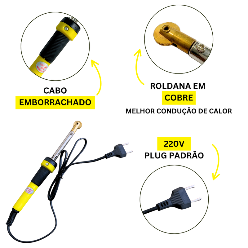 Carretilha Elétrica 220 V - Incrustar Cera