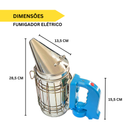 Fumigador Elétrico + Vassoura Apícola