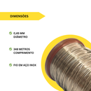Arame Aço Inox 348m + 1000 Ilhós Para Apicultura