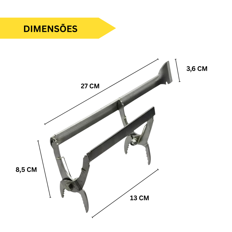 Saca Quadros com Formão + 2 Garfos Desoperculadores