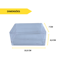 12 Cubos Acrílicos - Embalagem para Favo de Mel