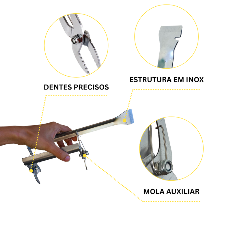 2 Luvas SR CROSS + Saca Quadros Com Formão