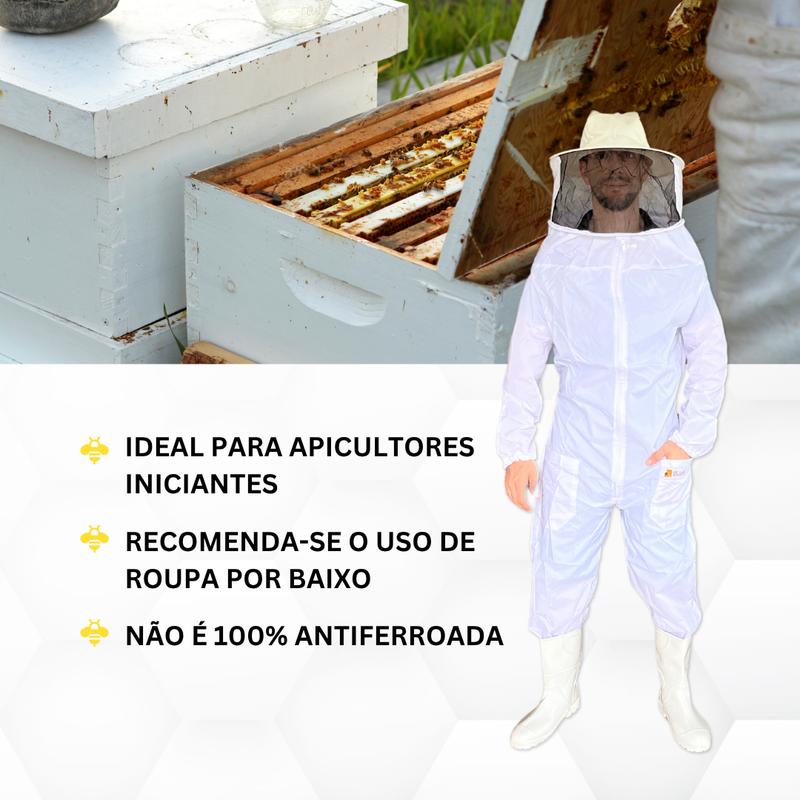 Macacão Nylon Simples Ventilado