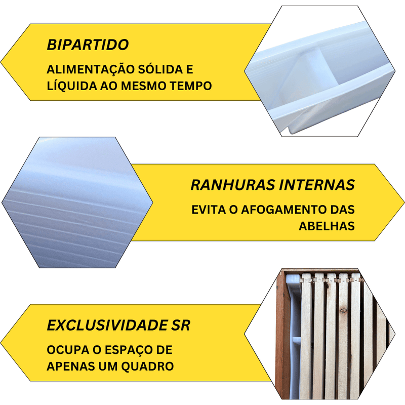 Alimentador SR Bipartido para Ninho - 5 Unidades