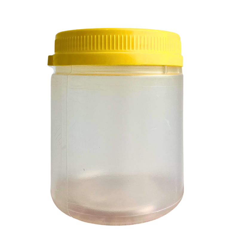 Pote 720ml/1Kg Transparente Tampa com Lacre - Embalagem Mel
