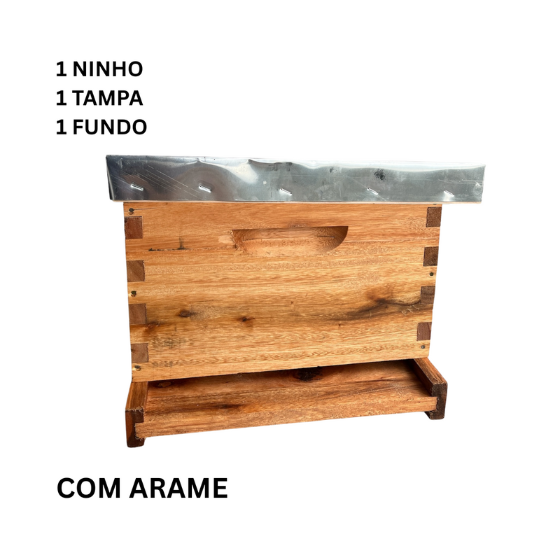 Caixa Colmeia Parafinada - Padrão Americano