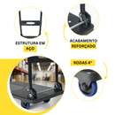Carrinho Carga Transporte Dobrável 150Kg