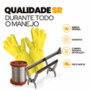 Kit Manejo SR - Luva SR CROSS + Saca Quadros com Formão + Arame