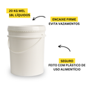 Kit Peneira Dupla Camada + Balde 20Kg + Válvula Corte Rápido