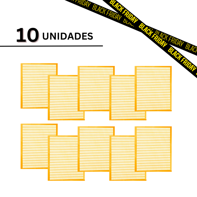 Tela Excluidora De Abelha-Rainha Padrão Langstroth - 10 Unidades