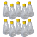 Bisnaga 700ml/1Kg Transparente com Tampa - 100 Unidades