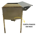 Mesa Desoperculadora 25 Quadros com Aba - Inox 430