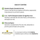 peneira dupla camada de inox filtra o mel de forma rapida e eficiente separando impurezas ja no primeiro passo 2 unidades garfo desoperculador 21 agulhas inox facilita a retirada da cera dos favos otimizando a extracao do mel filtro de nylon garante o acabamento fino do mel deixando-o pronto para envase com pureza sr apicultura a loja que o apicultor confia a marca que a apicultura respeita