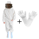 roupa apicultor macacao malha livre original dupla camada antiferroadas protecao completa luva nao gruda ferrao sr cross reforcada resistente protecao completa