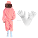 macacao malha livre original antiferroadas roupa apicultor rosa luva sr cross nao gruda ferrao