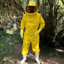 apicultor roupa macacao malha livre original osjuan dupla camada amarelo antiferroadas protecao completa luva sr cross nao gruda ferrao da abelha apiario