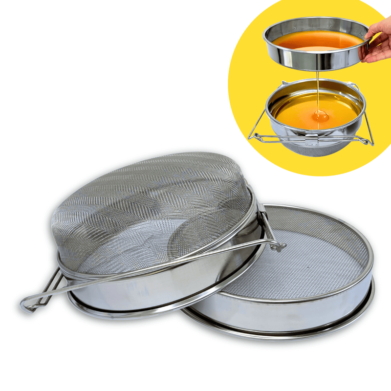 peneira mel duas malhas filtragem do mel aco inox