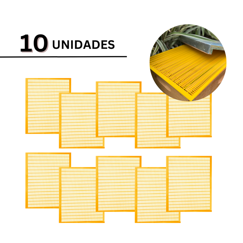 tela excluidora de abelha rainha kit 10 unidades sr apicultura grade separadora de rainha padrao americano langstroth